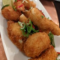 Plant based prawns at Jam Delish in North London