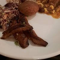 Rice and beans, plantain and Ackee at Jam Delish in North London