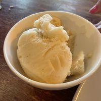 Vanilla ice cream  at Jam Delish in North London