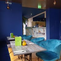 Dining room at Jam Delish in North London