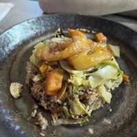 Rice and plantain   at Jam Delish in North London