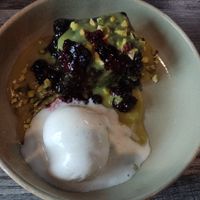 Ginger cake at Jam Delish in North London