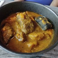 Curried goat at Jam Delish in North London