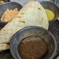 Roti and sauces, don't skip it! at Jam Delish in North London