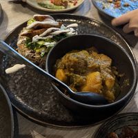 Curry Goat - a classic dish veganised so well  at Jam Delish in North London