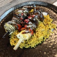 Chick*en skewers  at Jam Delish in North London