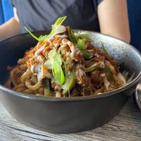 Oxtail chow mein   at Jam Delish in North London