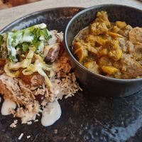 Goat curry at Jam Delish in North London