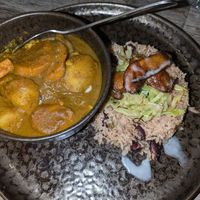 Curry goat at Jam Delish in North London