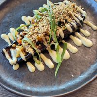 Jerk Pepper Aubergine at Jam Delish in North London