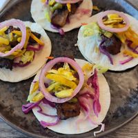 Pork Belly Tacos at Jam Delish in North London