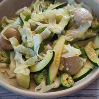 Seasonal Greens at Jam Delish in North London