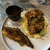 Caribbean Fried "Chicken" and Jamaican Gravy  at Jam Delish in North London