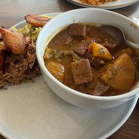Goat curry  at Jam Delish in North London