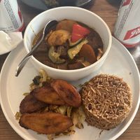 Goat curry  at Jam Delish in North London