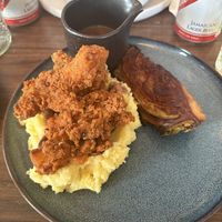 Chicken and mash   at Jam Delish in North London