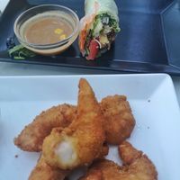 Summer rolls und gebackener seitan at Loving Hut in St Kanzian