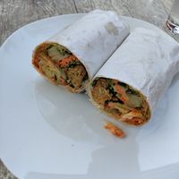 Falafel Wrap at Loving Hut in St Kanzian