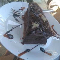 Awesome chocolate cake! at Loving Hut in St Kanzian