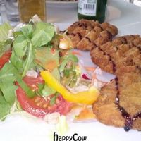 Wiener Schnitzel with Kartoffel Salad... at Loving Hut in St Kanzian
