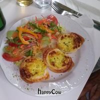 Claudia's Quiche aux poireaux... Marvellous !!! at Loving Hut in St Kanzian