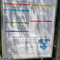 Speisekarte at Loving Hut in St Kanzian