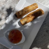 Spring rolls at Loving Hut in St Kanzian