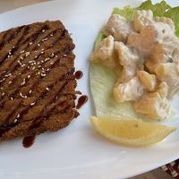 Schnitzel at Loving Hut in St Kanzian