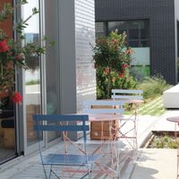 Terrace with the canal view !! at La Clairière Bien-Etre in Pantin