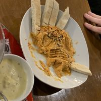 Hummus de tomate at Mitica la Vella in Terrassa