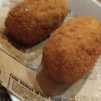 Croquetas de no pollo at Mitica la Vella in Terrassa