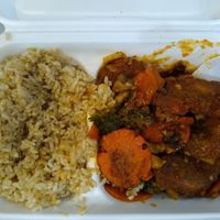 Spicy shrimp at Loving Hut in Tampa