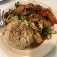 Teriyaki Tofu Stir Fry at Loving Hut in Tampa