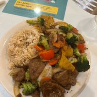 Vegan Pepper Steak (the most popular item) at Loving Hut in Tampa