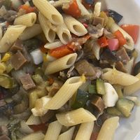 Nudeln mit Gemüse at Al Ventitre in Lazise