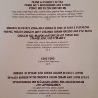The latest vegan menues from July 2022 at Al Ventitre in Lazise