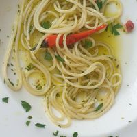 Best bruschetta ever at Da Giovanni Aglio e Olio in Corfu
