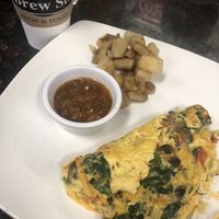 Omelette with all veggies  at Brew St. in Midland