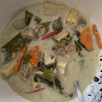 Green curry soup!   at Maeya in Udon Thani