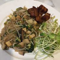 Noodles with ‘pork' at Began Vegan in Bangkok