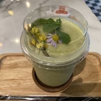 Detoxifying herbal smoothie  at Began Vegan in Bangkok