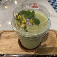 Detoxifying herbal smoothie   at Began Vegan in Bangkok