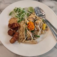 Pad Thai Moo Grop at Began Vegan in Bangkok