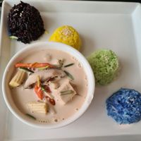 Tom ka gai at Began Vegan in Bangkok