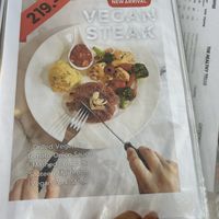 Menu  at Began Vegan in Bangkok