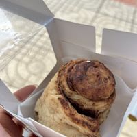 Vegan cinnamon roll  at Began Vegan in Bangkok