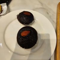 Complimentary chocolate muffins at Began Vegan in Bangkok