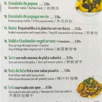 Menú vegano 1/2 at Sawadika in Zaragoza