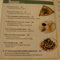 Menú vegano at Sawadika in Zaragoza