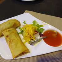 Vegan loempia's at Sawadika in Zaragoza